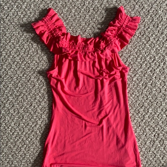 BCBG MaxAzria Ruffle Top XS - Picture 5 of 6